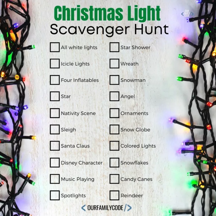 FI Christmas Light Scavenger Hunt family tradition This is your one-stop shop for easy Christmas crafts, activities, and Christmas cookie recipes for kids! You are going to love this ultimate Christmas list!
