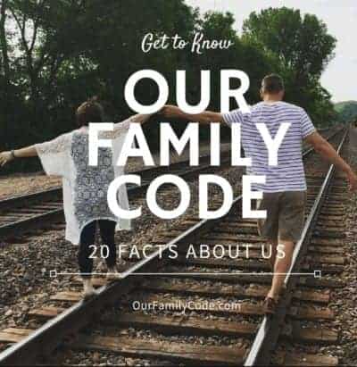 Get to Know Our Family Code - 20 Fun Facts About Us! OurFamilyCode.com, #family, #kidcrafts, #stemactivities, #motherhood