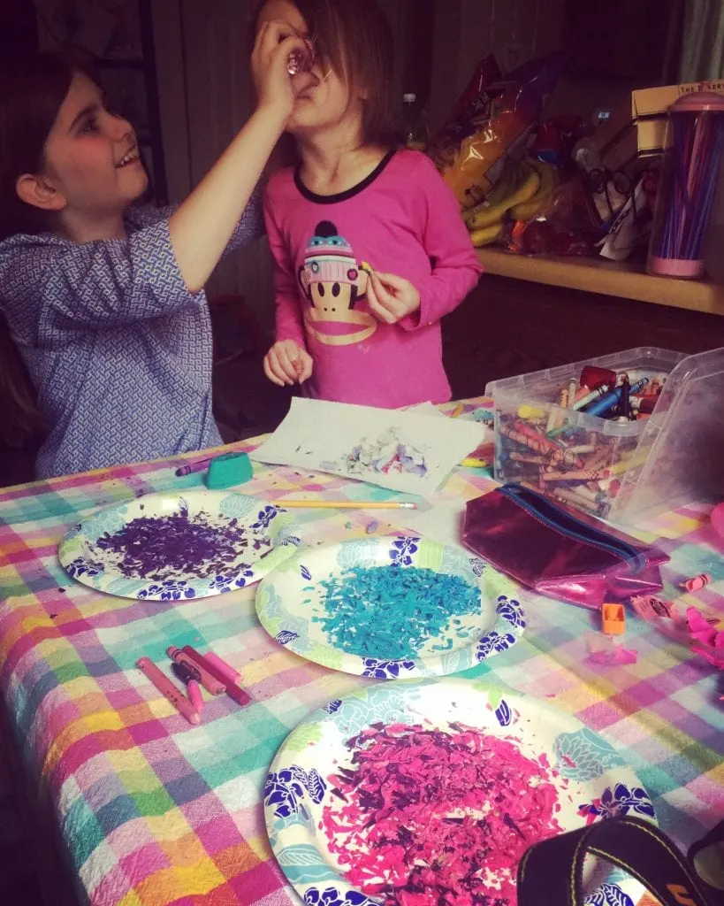 Repurpose Crayons: Make Sun Catchers from Crayon Shavings - Our