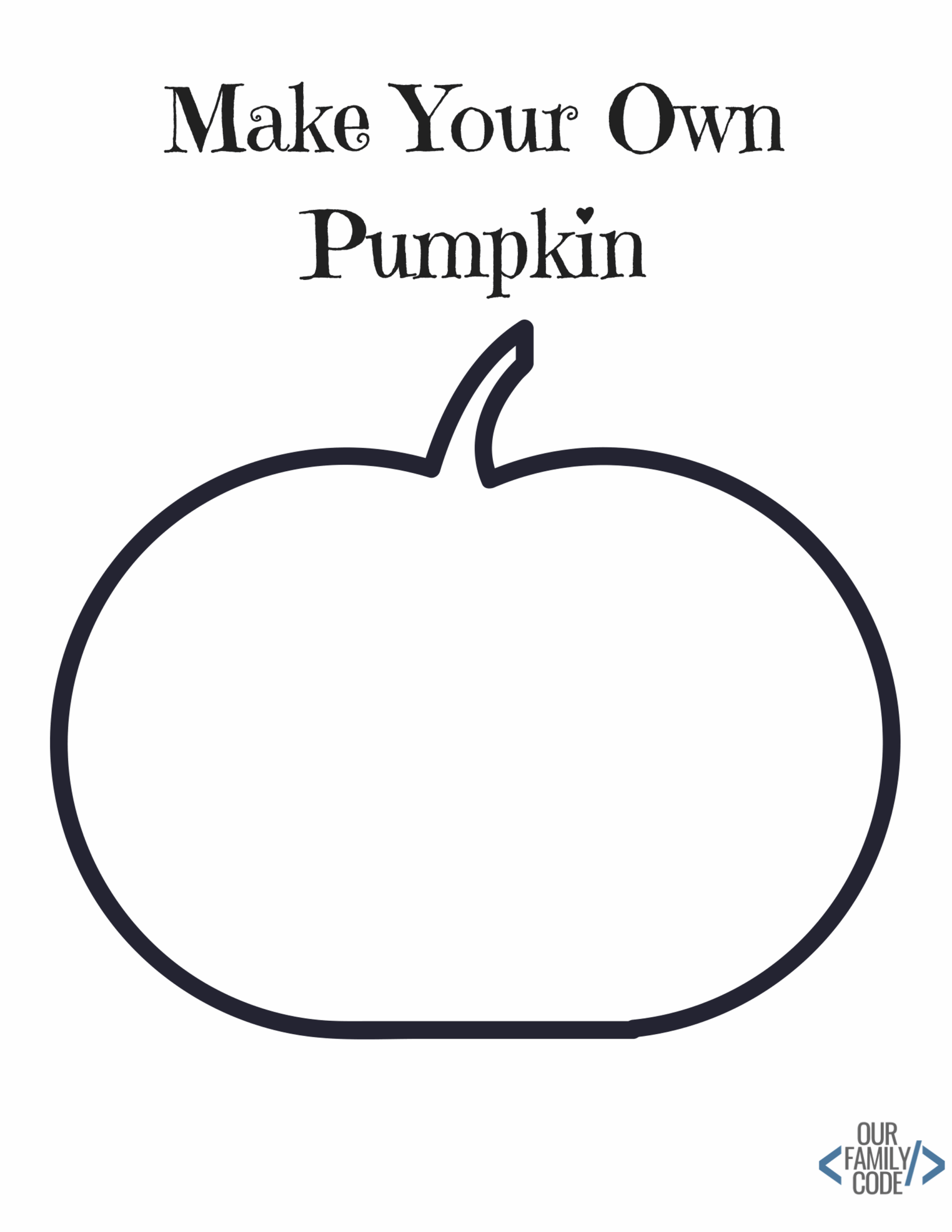 Free Halloween Activity Pumpkin Coloring Page Worksheet