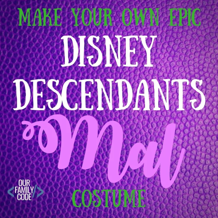 Disney Descendants Mal Costume 1 e1533961148165 This budget friendly Halloween witch decoration is so easy to make and costs less than $5. Find out how to make a witch crash landing!