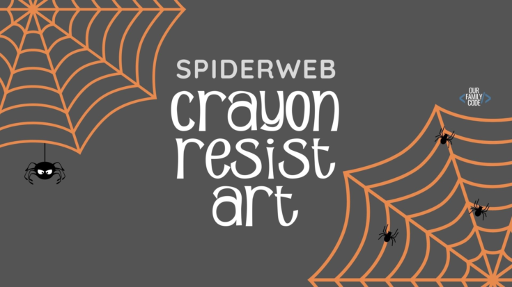 BH spiderweb crayon resist art In this Halloween STEAM activity, we are learning how to make sticky spider webs and exploring proteins!