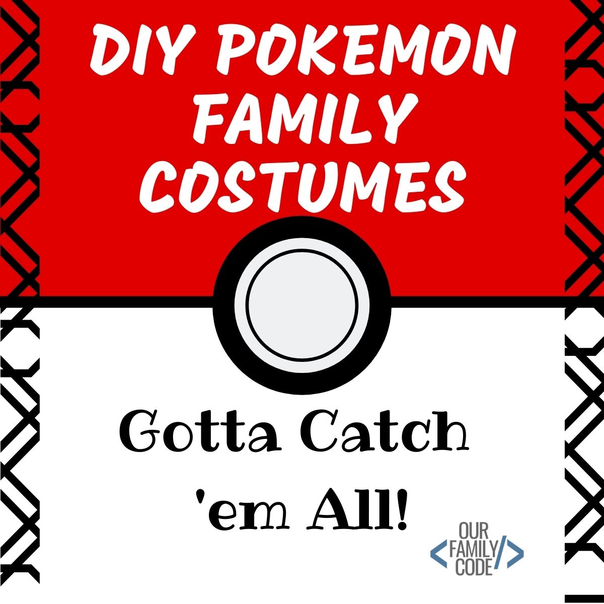 Easy Pokemon Family Halloween Costumes FI Pokemon Family We love Pokemon in this house! Our Pokemon family Halloween costumes were super easy to make and turned out pretty cute. You don't need a sewing machine for any of these. Check out how we turned our family into Pokemon at OurFamilyCode.com! #pokemon #familyhalloweencostumes #pikachucostume #ninetalescostume #pokemoncostumesforkids #jigglypuffcostume #DIYfamilycostumes #DIYhalloweencostumes