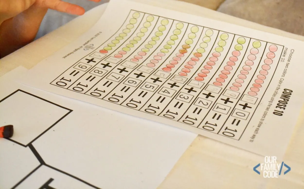 Composing & Decomposing Numbers (1-10)