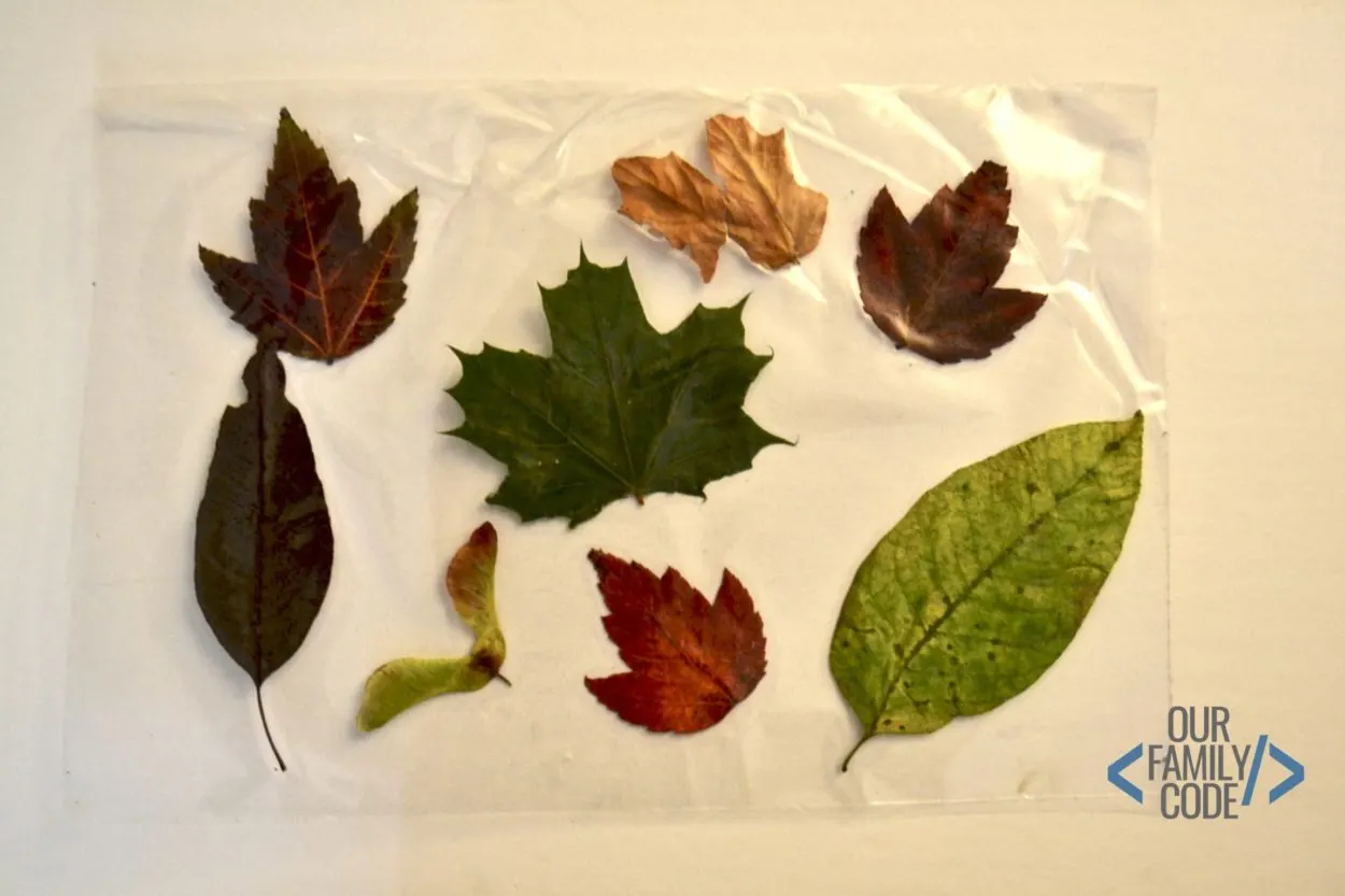 leaf art table mat