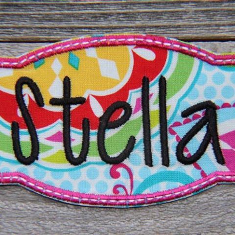 sewsweet paradise custom name patch We decided to save money and DIY new back to school backpacks! Check out how to design your own custom kids backpacks!