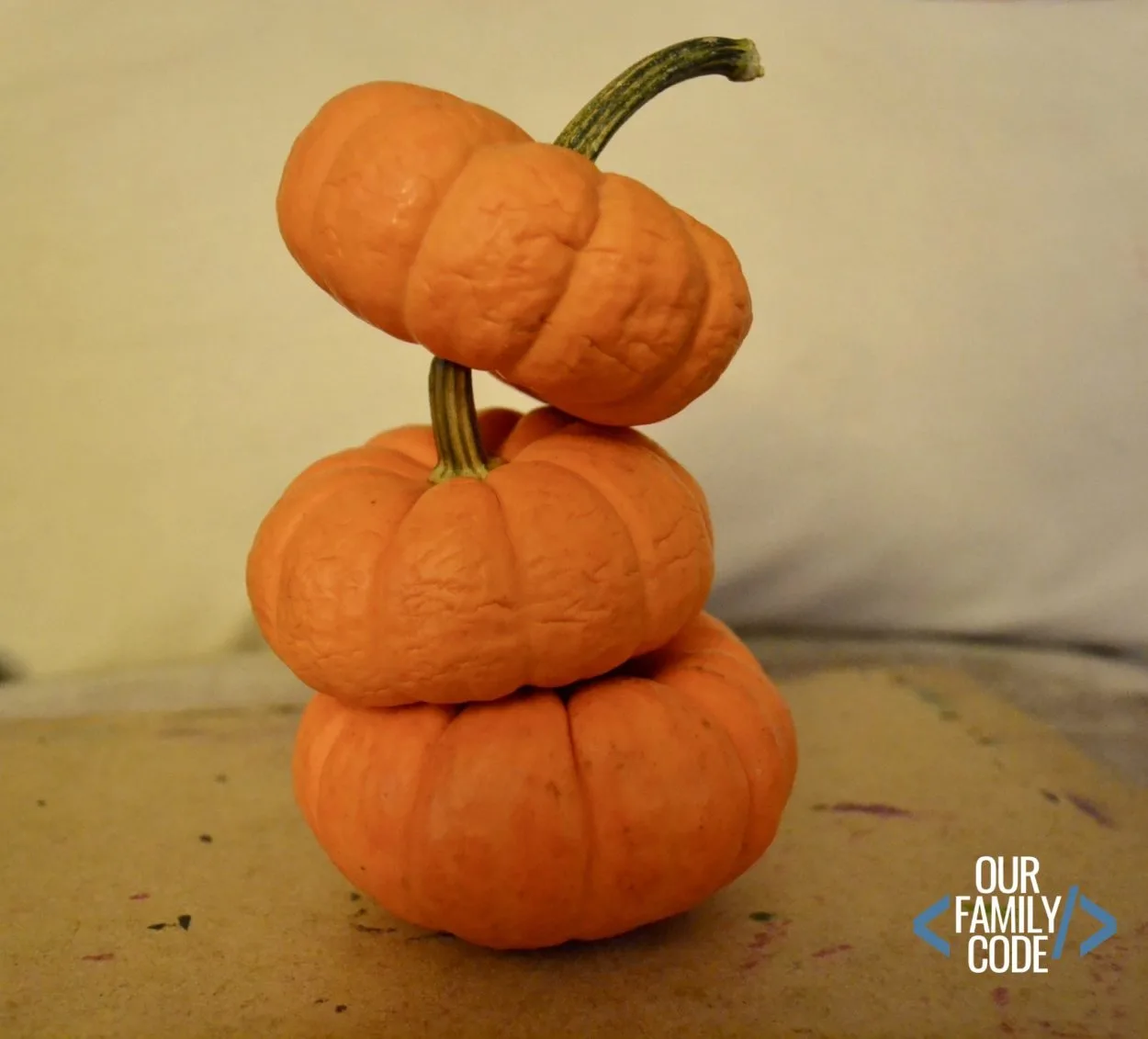 3 pumpkin stacking