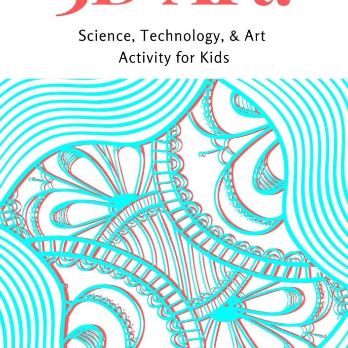 Learn how to draw 3D images and make anaglyph artwork and grab some free 3D art worksheets! #STEAM #STEM #3Dart #kidcrafts #artprojectsforkids #howtodraw3D