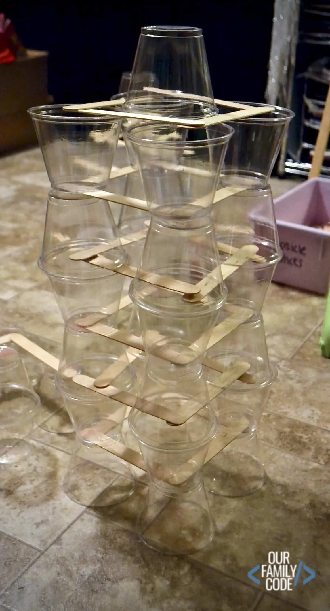 plastic cup tallest tower stem challenge
