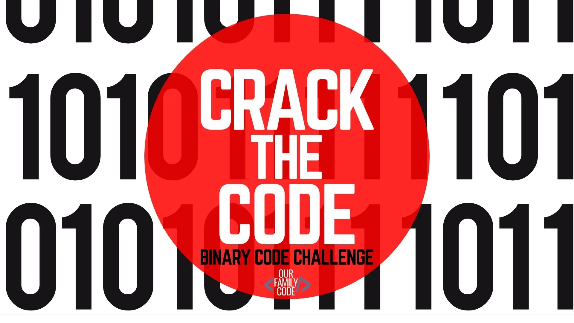 simple binary code chart