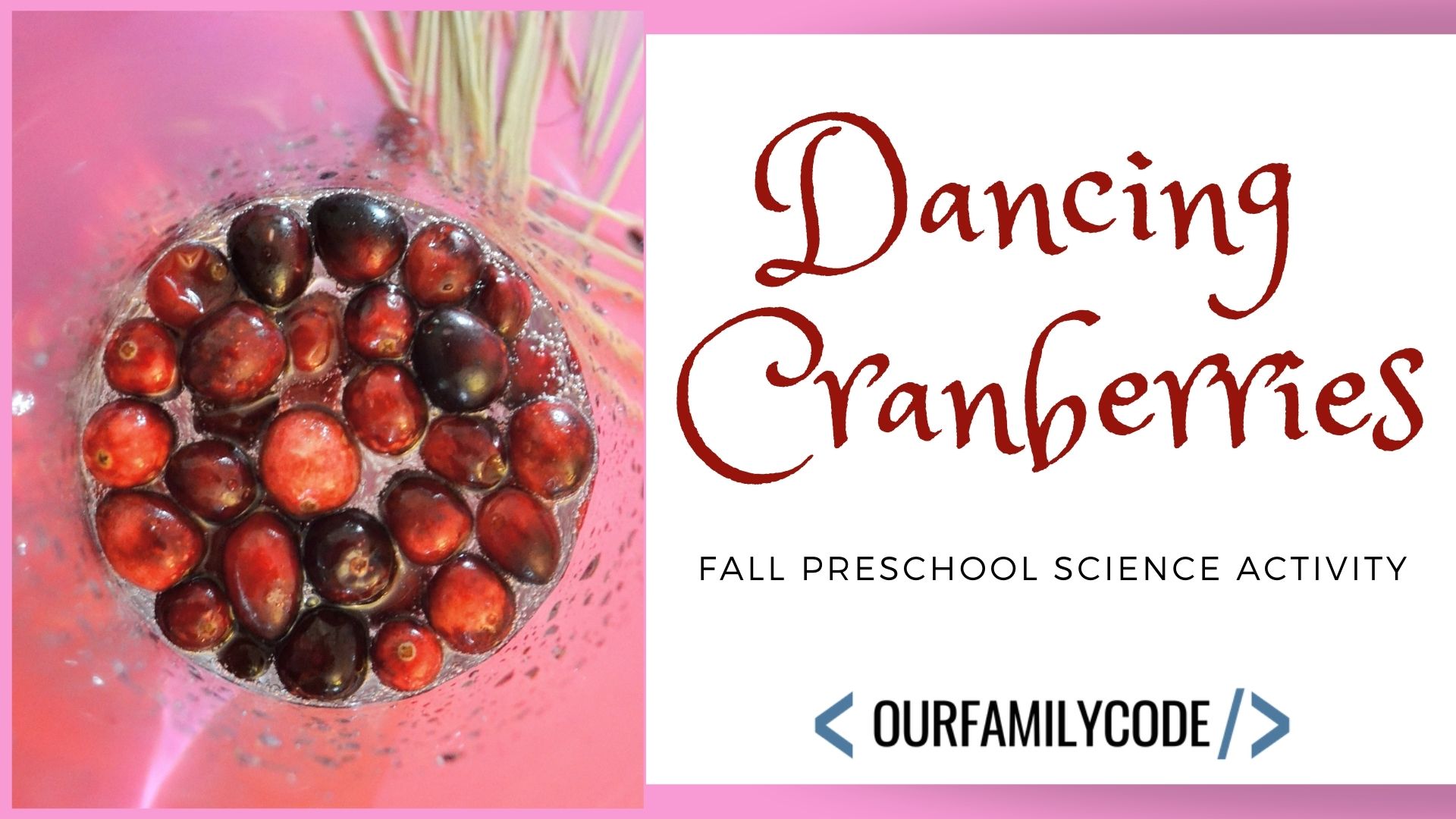 dancing cranberries fall steam preschool