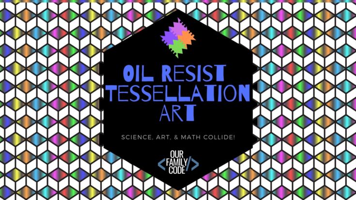 BH FB Oil Resist Tessellation Art Learn about solubility, color mixing, and diffusion with Sharpie art on a canvas!