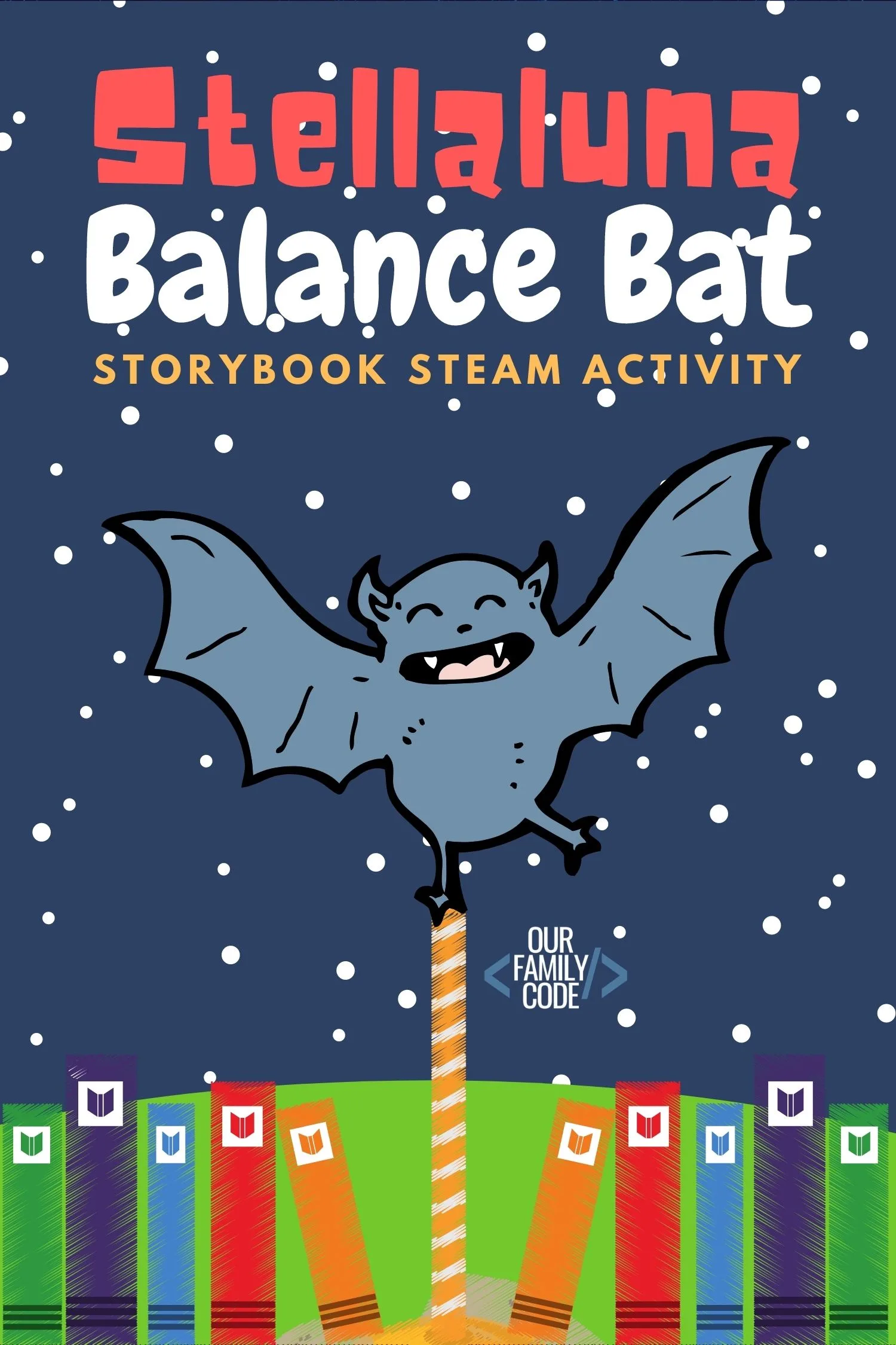 Learn about the center of gravity with this Stellaluna book activity and see if you can make Stellaluna into a balance bat!