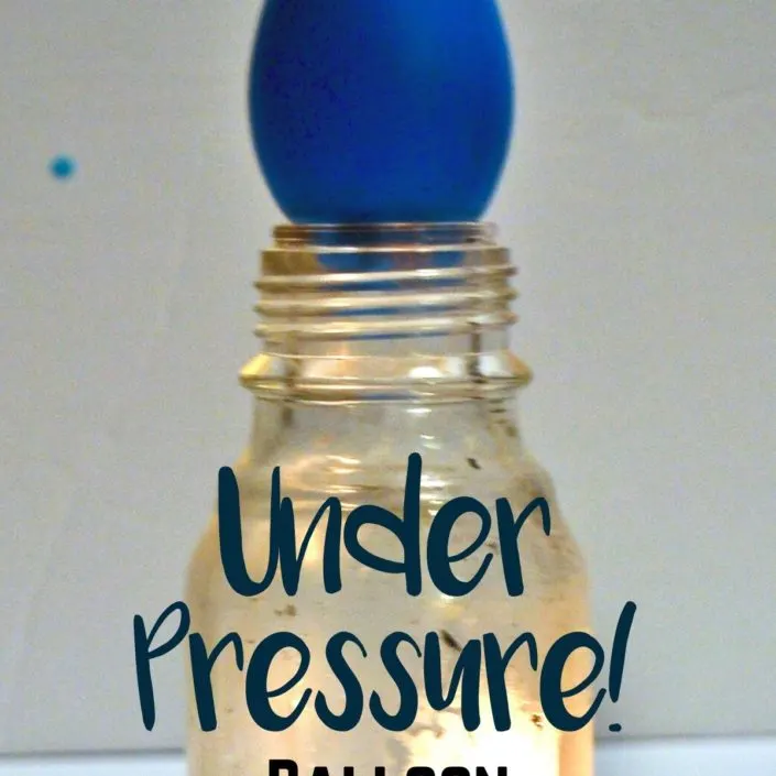 water bottle in a balloon air pressure experiment