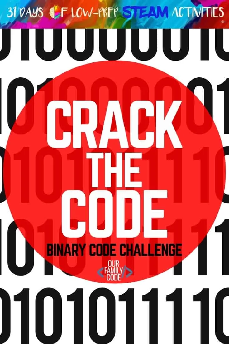 binary code teach kids to code printable