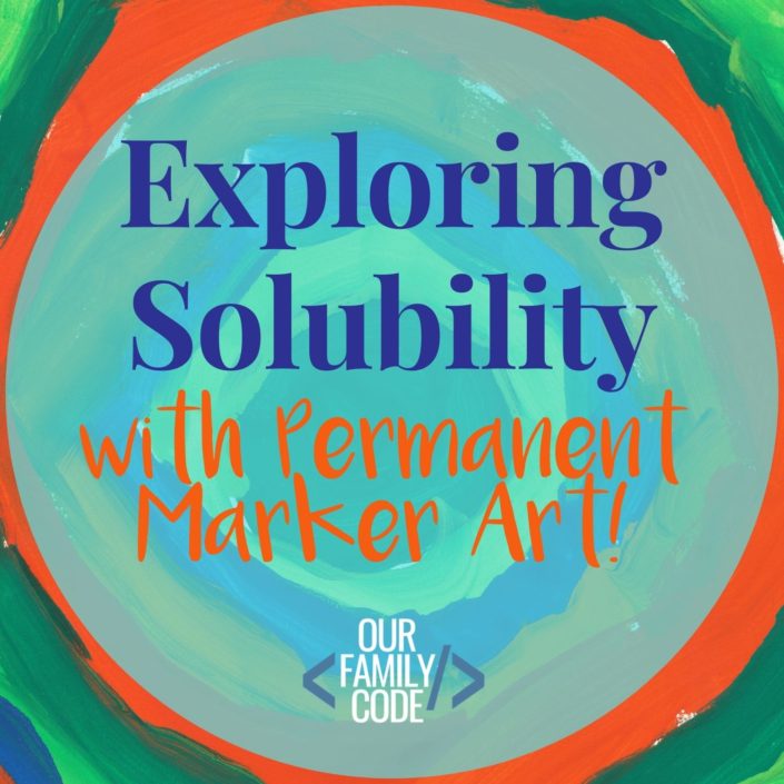 Learn about solubility, color mixing, and diffusion with Sharpie art on a canvas! #STEAMactivities #artprojectsforkids #kidcrafts #STEM #STEAM #STEAMkids #scienceactivitiesforkids #sharpieart