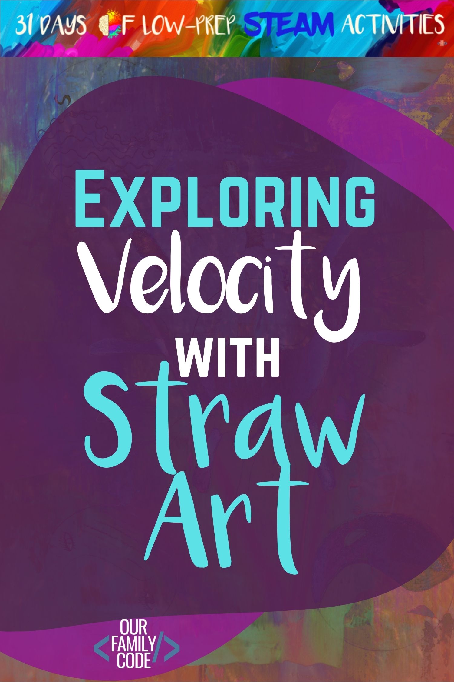 blow art with straws steam activity