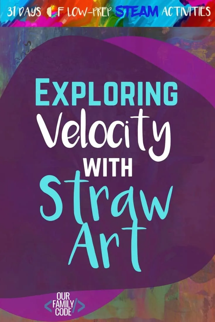 blow art with straws steam activity