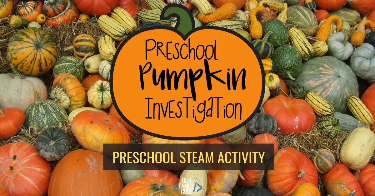 Pumpkin 5 Senses Preschool Science Investigation FB BH Preschool Pumpkin Investigation pre-k science pumpkin 5 senses