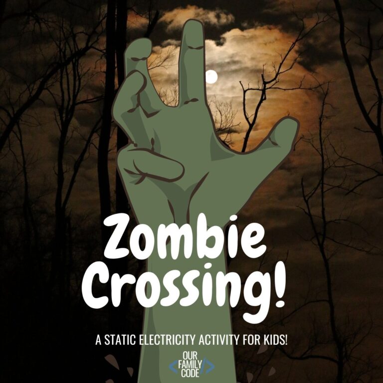 Halloween static electricity zombie science experiment