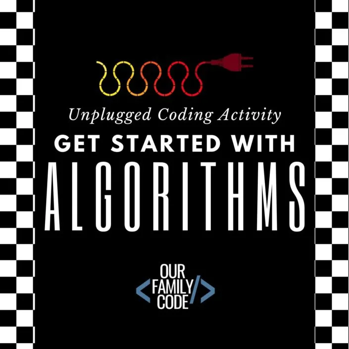 Introduce algorithms with this hands-on unplugged coding activity for kids! #teachkidstocode #codingforkids #kidcoders #STEAMactivities #STEAM #STEM