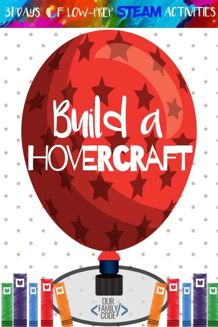 cd balloon hovercraft activity for kids