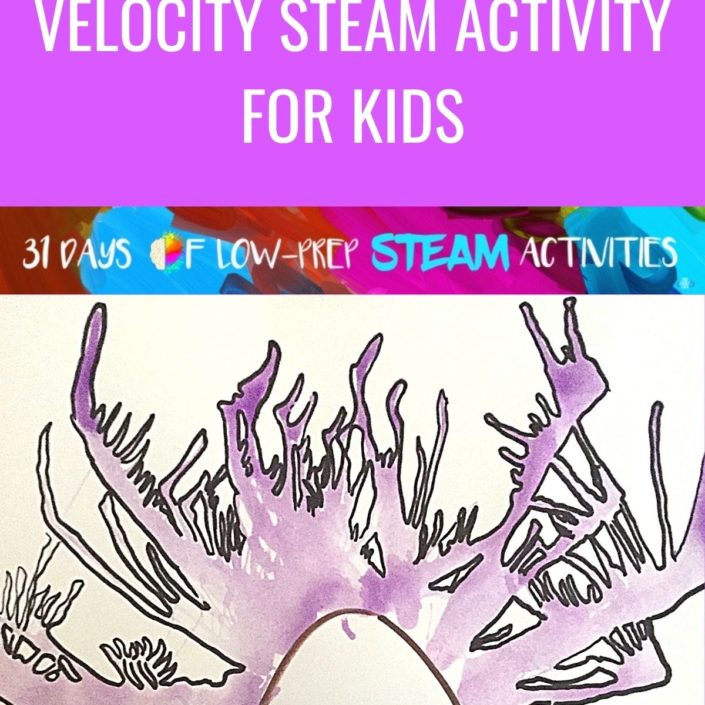 We used our knowledge of velocity to observe & compare the impact of different velocities in a visual demonstration and created velocity straw art! #artactivitiesforkids #craftsforkids #scienceactivities #teachingwind #steamactivitiesforkids #STEAM #STEM #STEAMexperiment #toddlercrafts #STEAMartproject