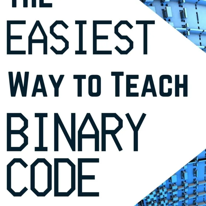 Check out this easy way to teach your kids binary code and grab some awesome free binary code printable activities! #binarycode #teachkidstocode #kidcoders #STEAMforkids #STEMactivitiesforkids