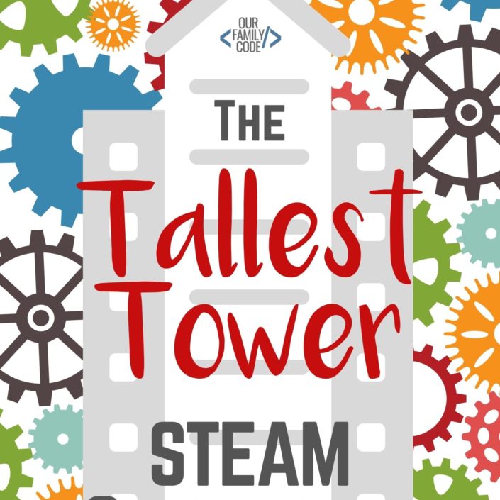 Can you build the tallest tower using only two different materials? This STEAM challenge is a quick and easy activity that can be adapted for a wide range of learning levels! #STEM #STEAM #EngineeringforKids #TallestTower #STEAMChallenge #FreeSTEMChallengeCards