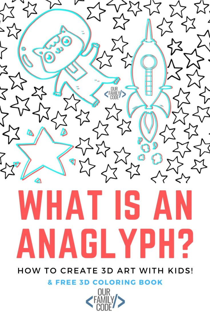 What is an Anaglyph 3D art with kids activity A whole month of activities that focus on each of the buckets of STEAM although these integrated projects fit in more than one bucket. You and your kiddos are going to love all of the activities that we have in store!