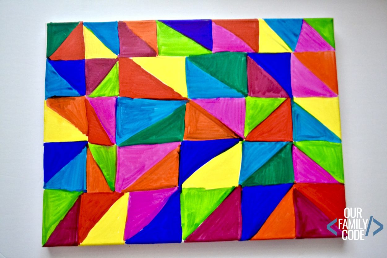 colorful sharpie drawing