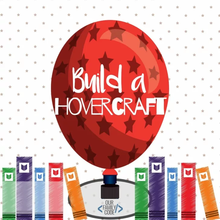 Persevere like Rosie Revere and build a machine that floats. This easy hovercraft activity is great for kids of all ages! #STEAM #STEM #buildahovercraft #engineeringforkids #STEAMactivities