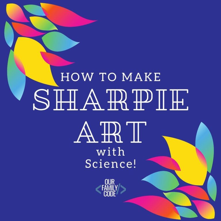 Learn about solubility, color mixing, and diffusion with Sharpie art on a canvas! #STEAMactivities #artprojectsforkids #kidcrafts #STEM #STEAM #STEAMkids #scienceactivitiesforkids #sharpieart
