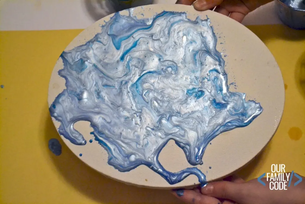 gravity paint pour