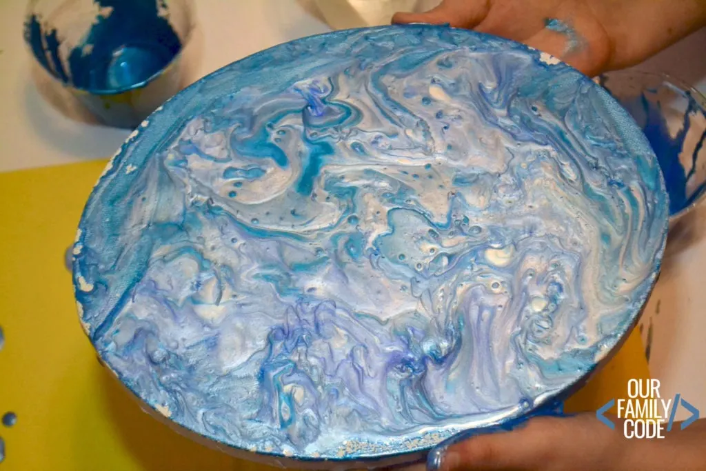 gravity paint pour