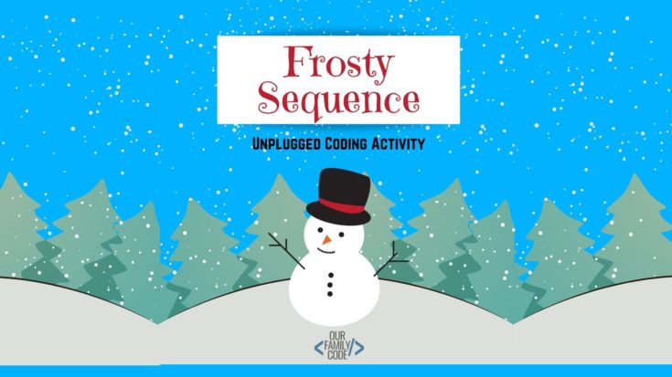 BH FB Frosty Sequence Unplugged Coding Activity Grab this toddler snow cloud dough recipe and pair it with some fun snowman pieces for a sensory play toddler activity!