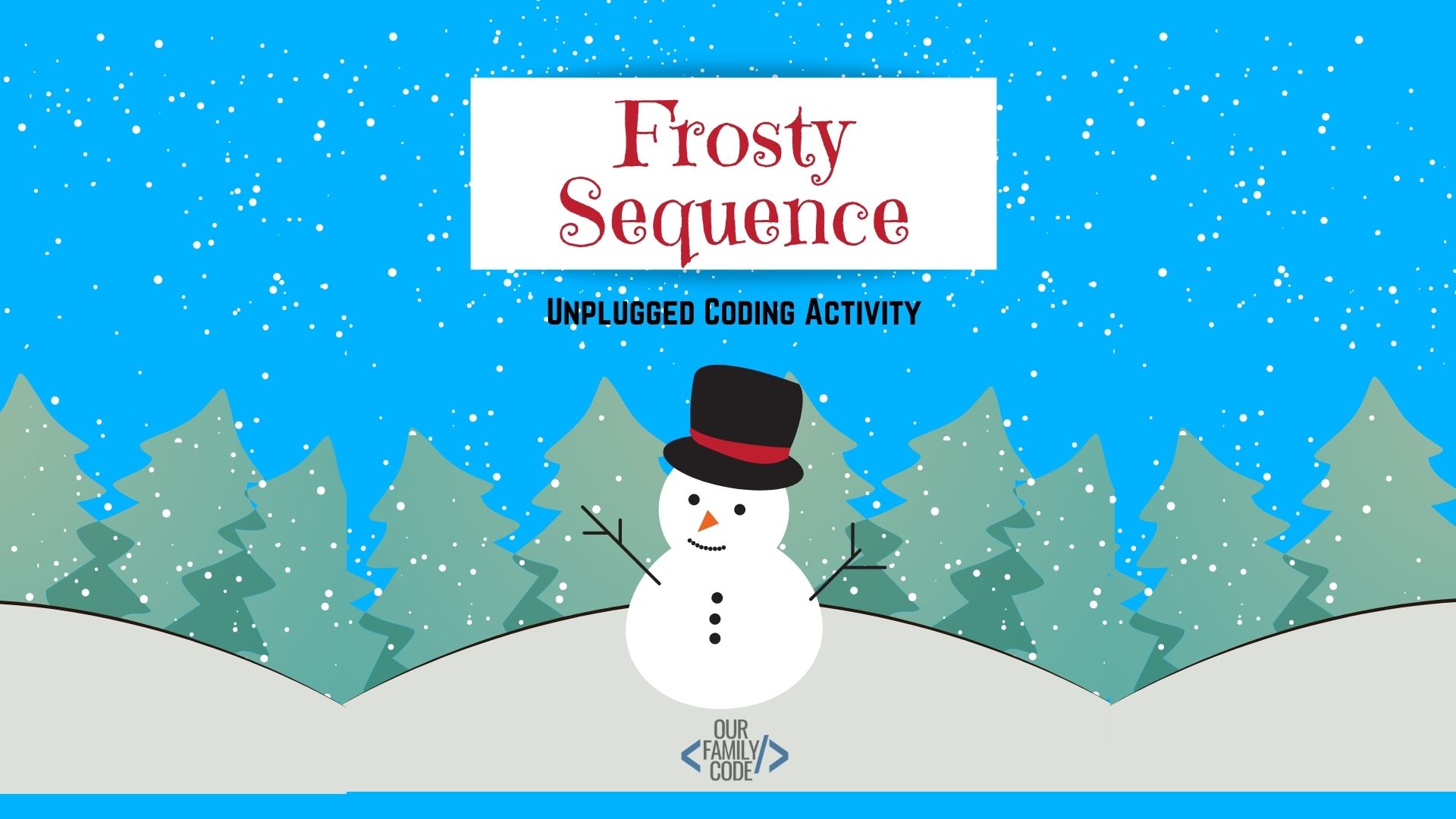 Find the correct sequence to help Frosty the Snowman make his way through town before he melts away in this unplugged coding worksheet for kids! #teachkidstocode #freeworksheets #thanksgivingactivitiesforkids #STEM #STEAM #unpluggedcoding #hourofcode