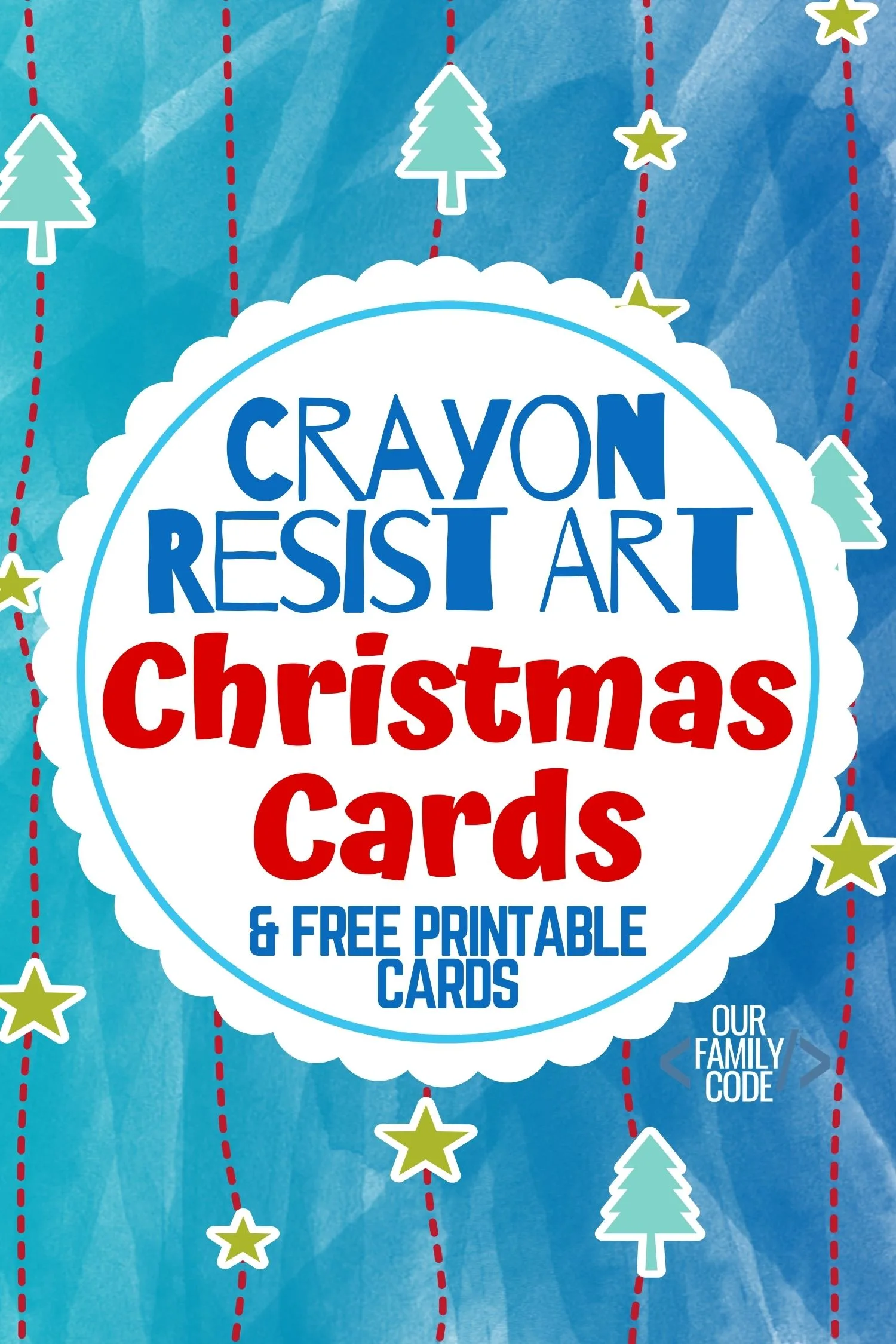 It's the perfect time to make crayon resist Christmas cards! This science + art activity is a great way to incorporate science into the holidays! #Christmascrafts #kidcrafts #kidmadexmas #STEAM #artprojectsforkids