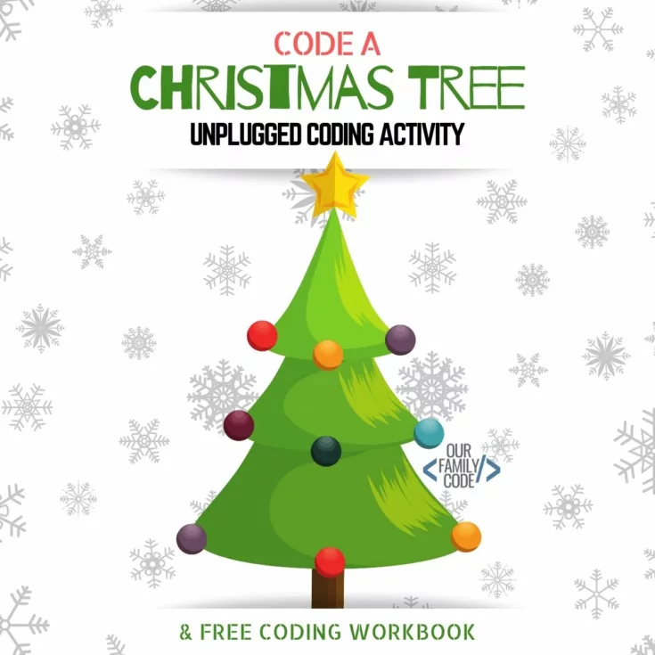 FI Code a Christmas Tree Unplugged Coding Activity Code your way through the Christmas season with these Christmas unplugged coding activities for kids!