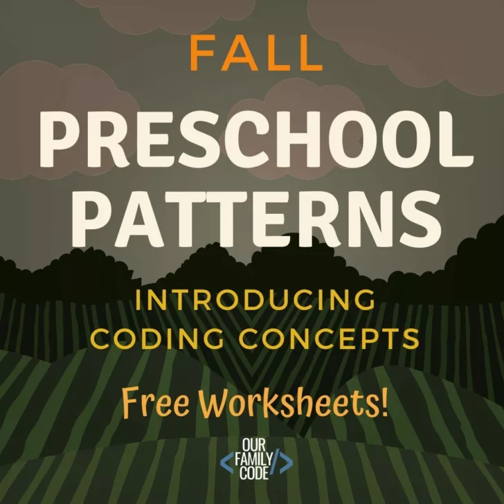Teach your preschooler how to think like a computer programmer with these preschool pattern worksheets that introduce coding concepts. #teachkidstocode #preschoolmathactivities #preschoolcoding #unpluggedcoding #hourofcode