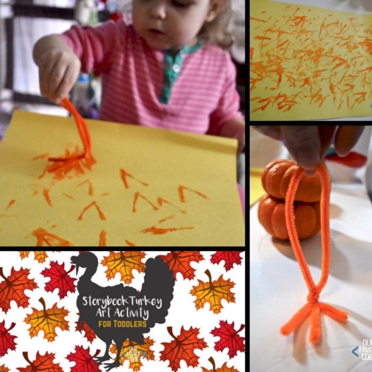 ROUND UP turkey catch This science + art preschool pumpkin art made with cotton swabs is an easy resist art activity to get excited for Fall!
