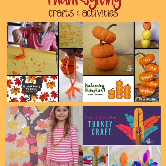 Fall & Thanksgiving Crafts and activities for kids! #Thanksgiving #kidcrafts #Thanksgivingcrafts