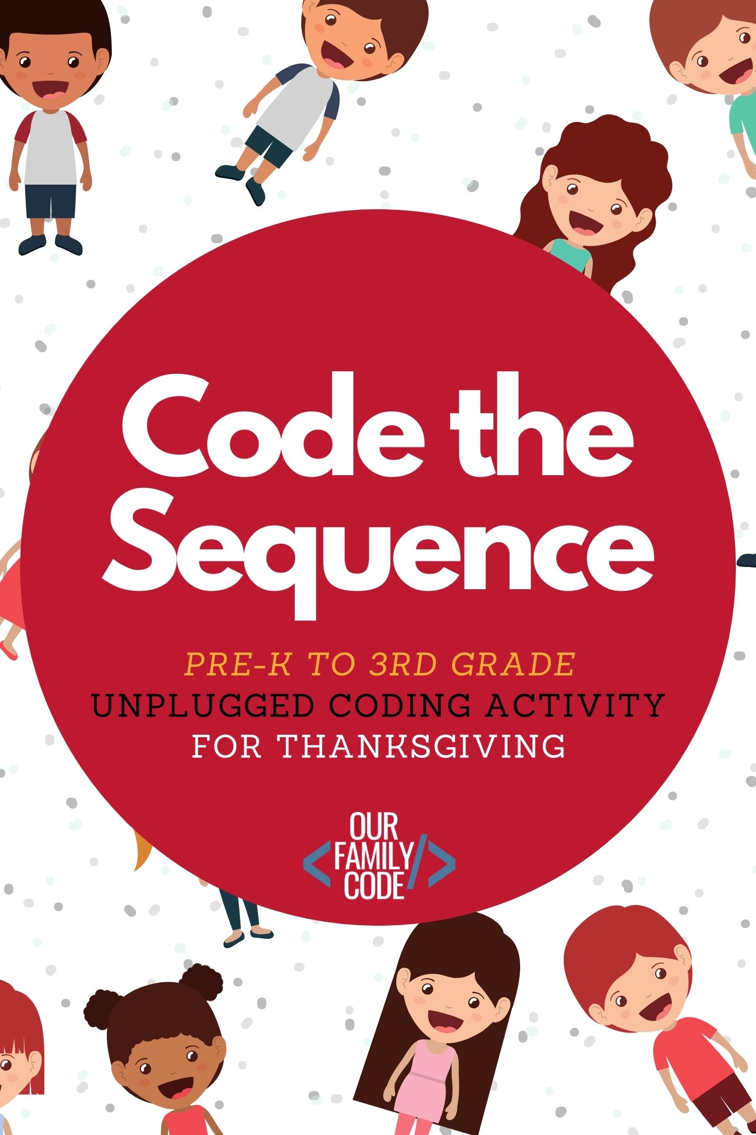 Find the correct sequence to help turkey escape before he becomes Thanksgiving dinner in this unplugged coding worksheet for kids! #teachkidstocode #freeworksheets #thanksgivingactivitiesforkids #STEM #STEAM #unpluggedcoding #hourofcode