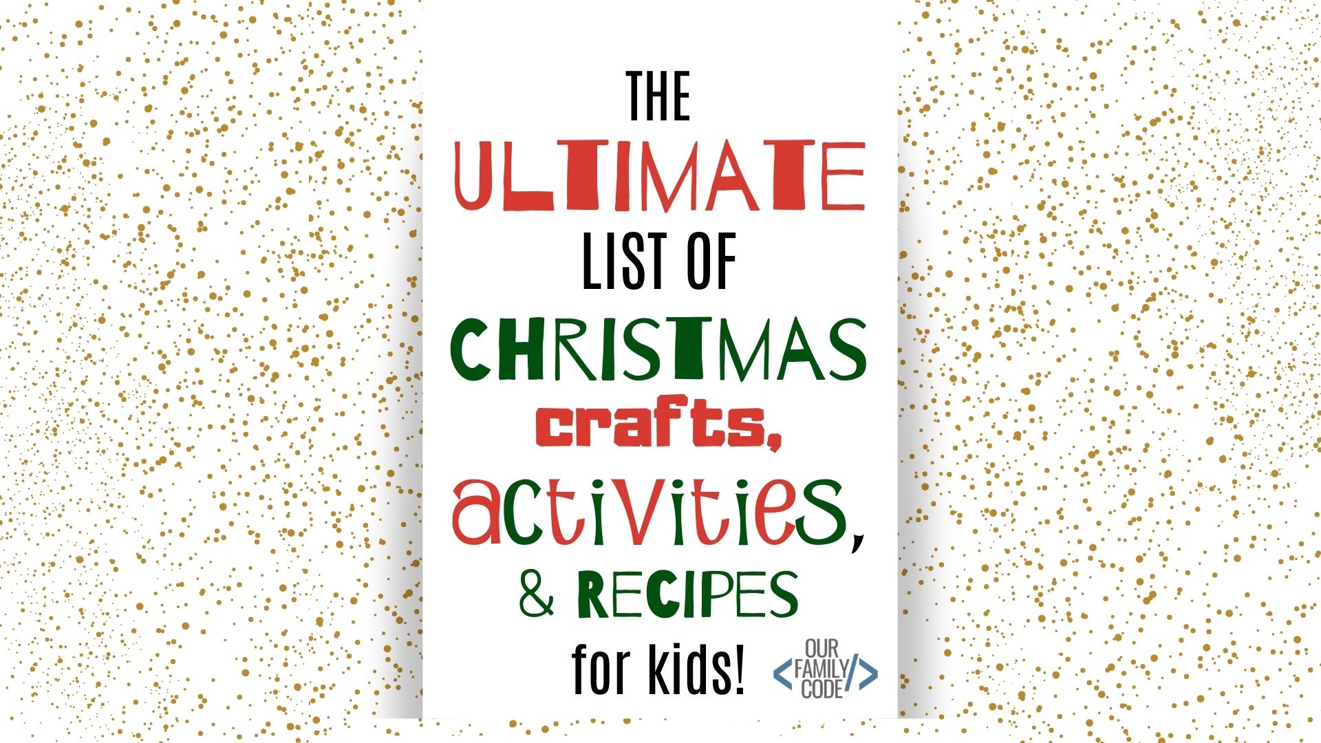 32 Christmas crafts, activities, and recipes for kids! #craftsforkids #Christmasrecipes #Christmas