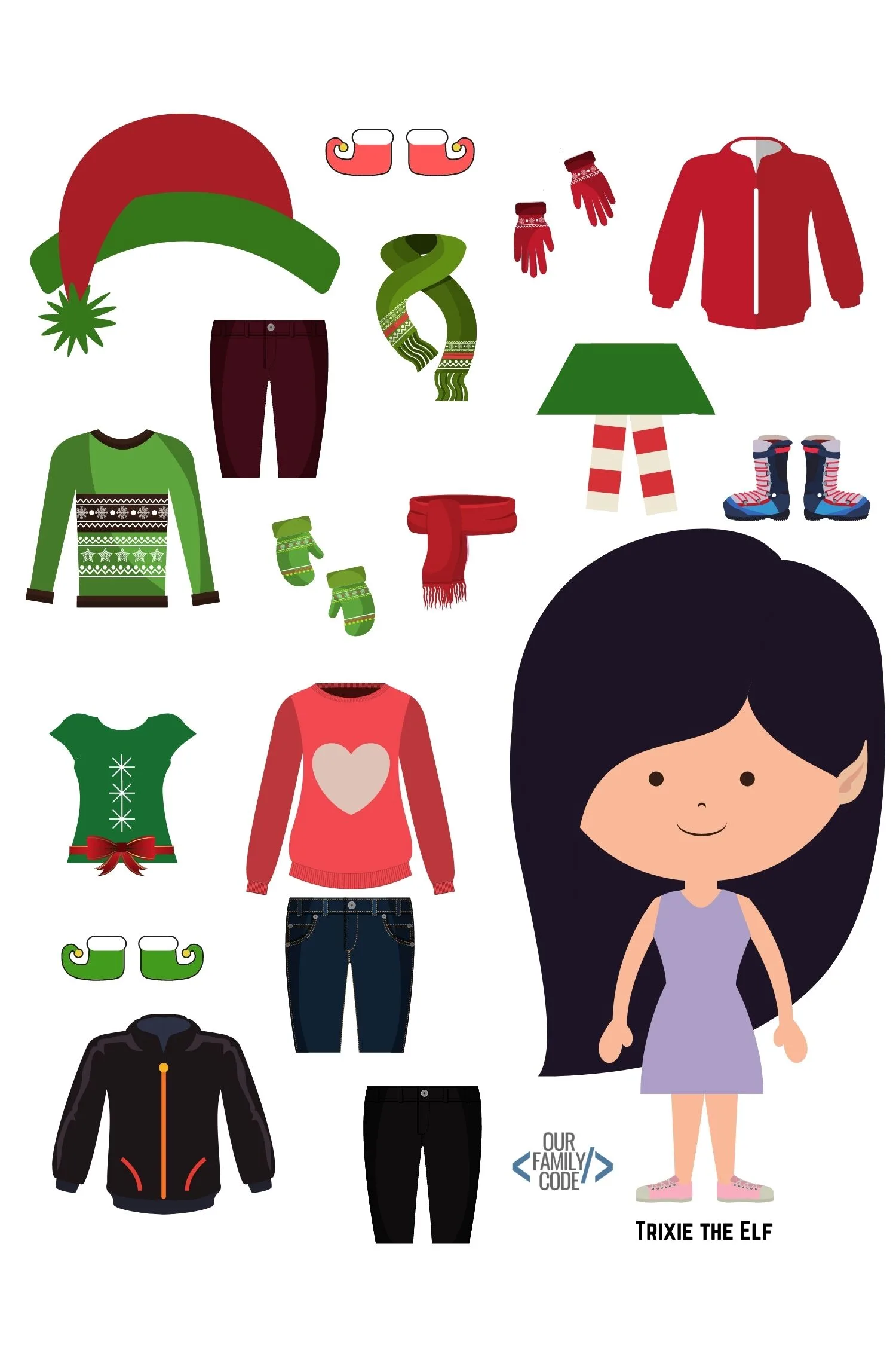 Learn how to use boolean expressions to search for the right outfit in this Christmas Elf boolean logic activity that teaches computer programming concepts such as selection and boolean operators. #teachkidstocode #STEM #STEAM #Christmas