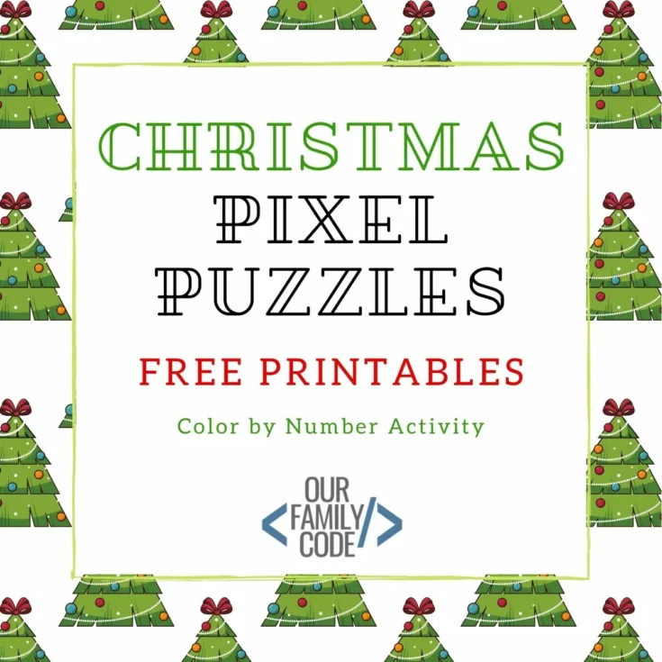 FI Christmas Pixel Puzzles Color by number activity This Christmas tree algorithm art activity is an unplugged coding activity for kids K-8 to learn how everyday actions can be turned into a computer program.