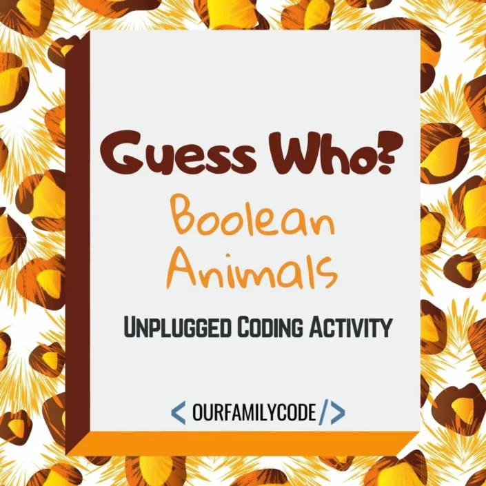 Guess the Animal Unplugged Boolean Coding Activity