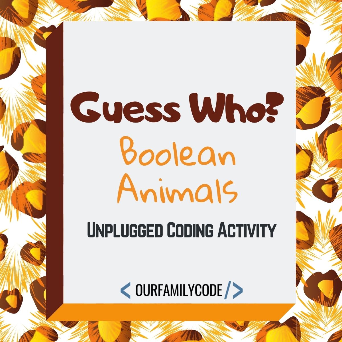 Guess the Animal Unplugged Boolean Coding Activity FI Guess the Animal Boolean Programming Activity Guess the Animal Boolean Coding Activity - Our Family Code Learn about boolean and comparison operators with this Guess the Animal boolean coding activity based on the classic Guess Who? board game. #teachkidstocode #STEM #STEAM