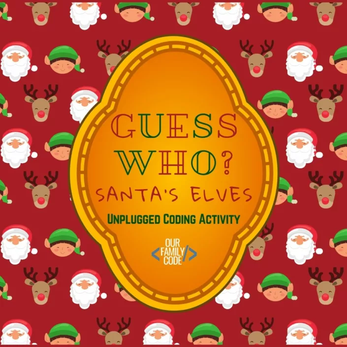 Guess the Elf Boolean Coding Activity for Christmas