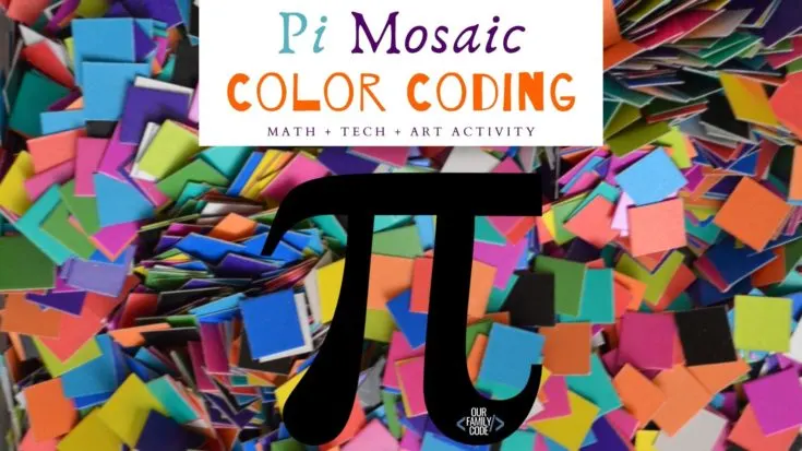 BH FB Mosaic Pi Cityscape color coding activity Check out these great STEAM Pi Day activities for kids that pair math with technology, art, engineering, and science!